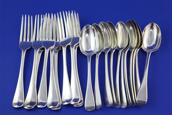 21 items of flatware.